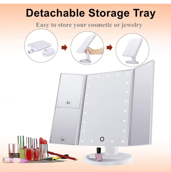 LED lighted makeup mirror -NIB - Picture 2 of 9